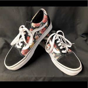 Vans Old Skool Garden Floral/Black Women’s Sz 5.5